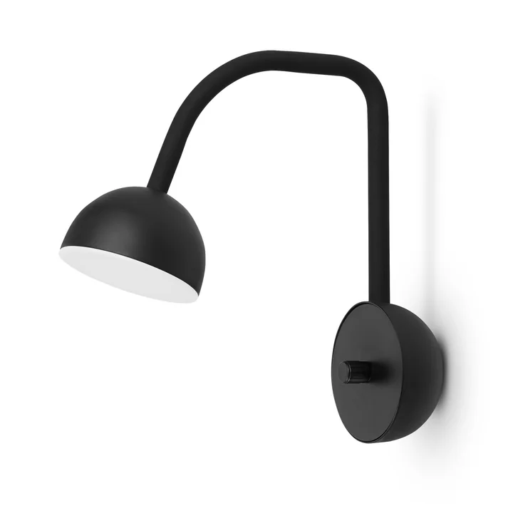 Blush LED wall light from Northern in black