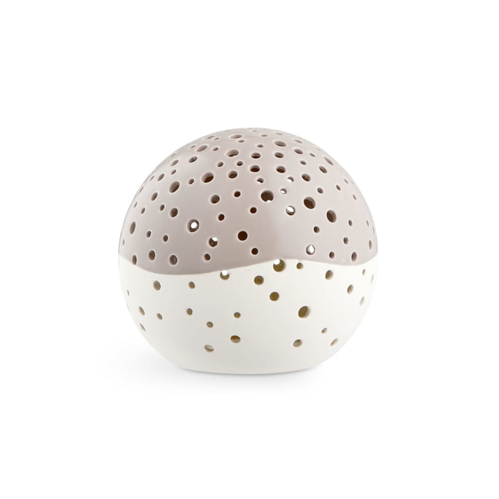 Nobili Tealight candle ball Ø 14 cm from Kähler Design in warm grey