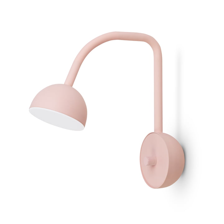 Blush LED wall light from Northern in pink