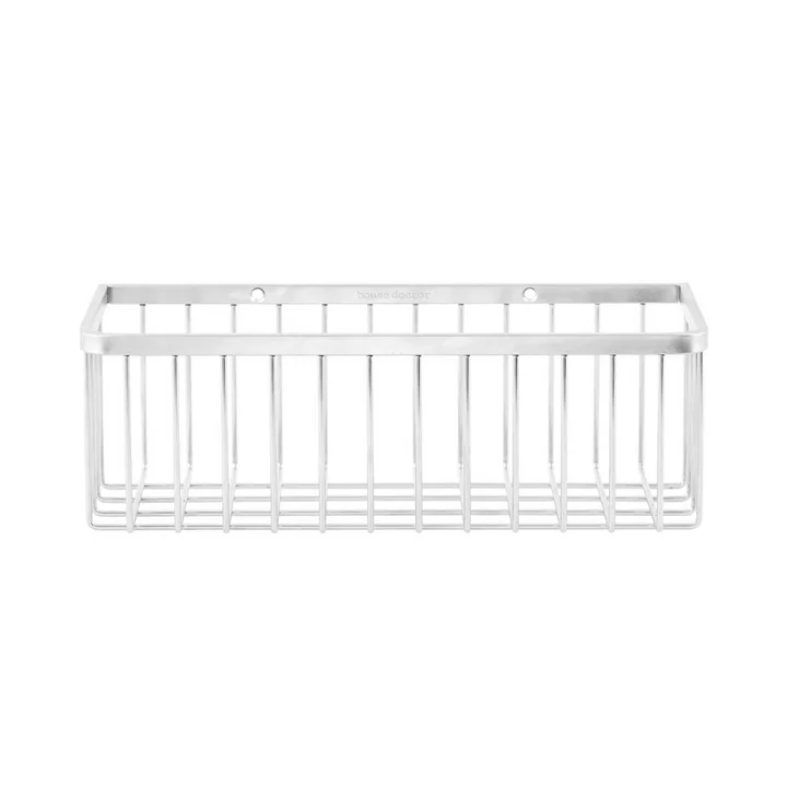 Basket Bathroom Storage, single/ Stainless Steel by House Doctor