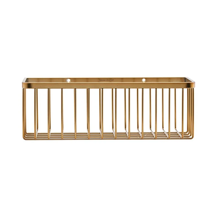 Basket Bathroom Storage, single / Brass by House Doctor