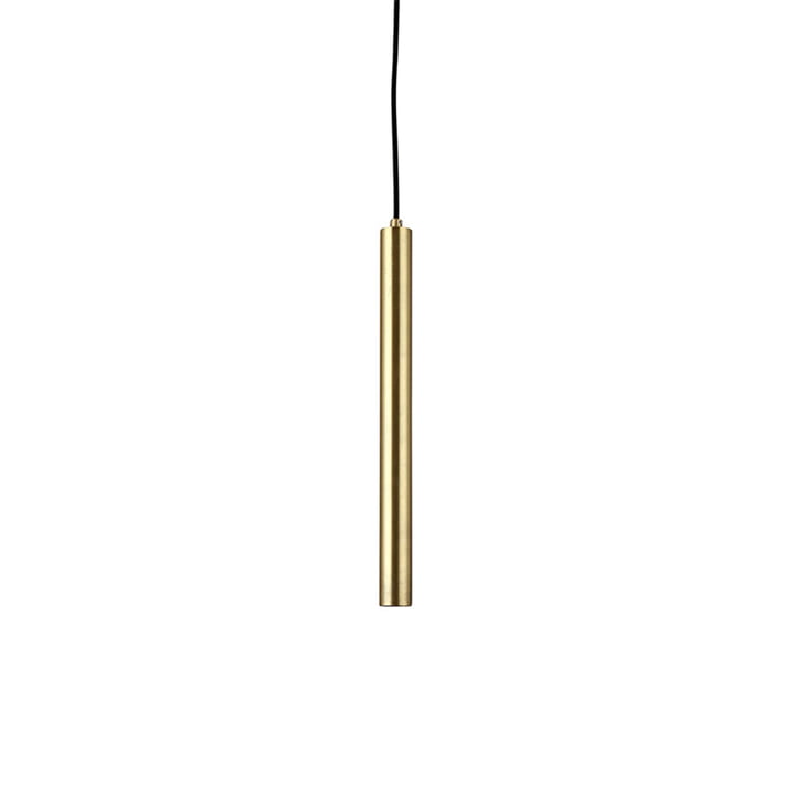 Pipe One LED pendant luminaire from Norr11 in brass / black