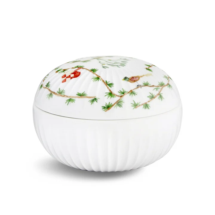 Hammershøi Bonbonniere Christmas by Kähler Design in white with decoration
