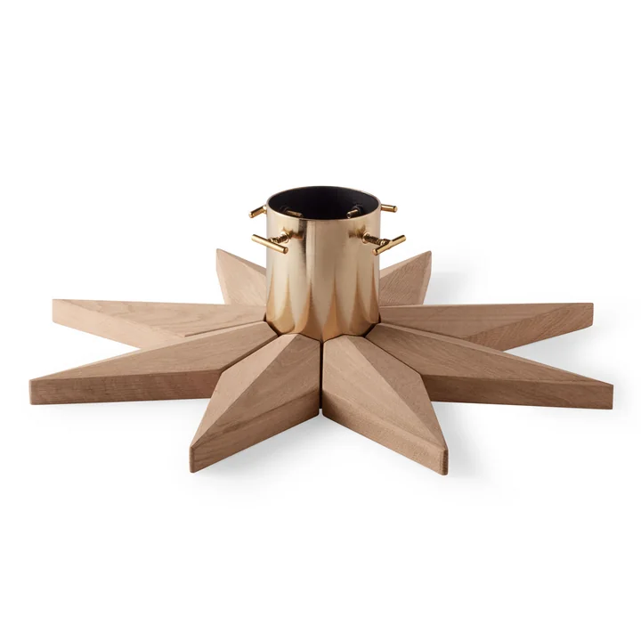 Stella Christmas tree stand from Skagerak in oak