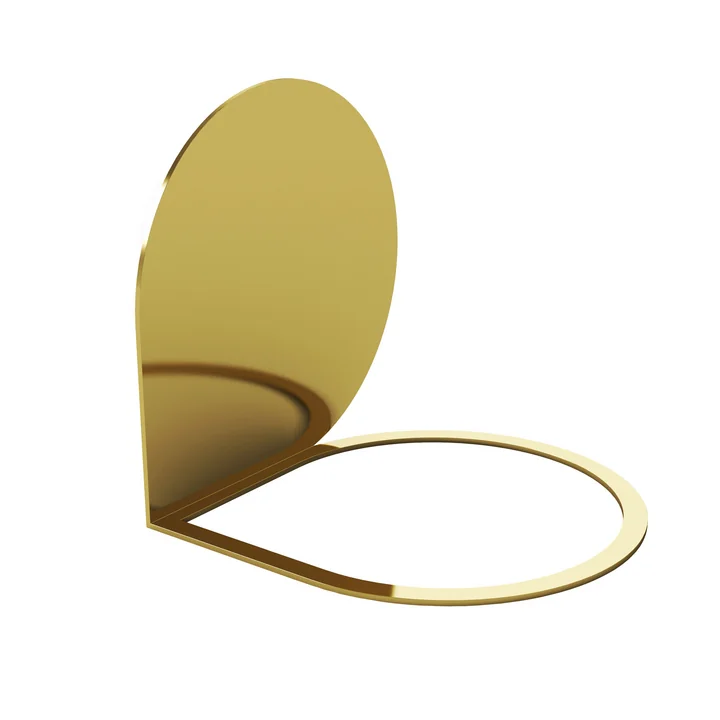 Stilla bookend 14 x 14 cm from AYTM in gold