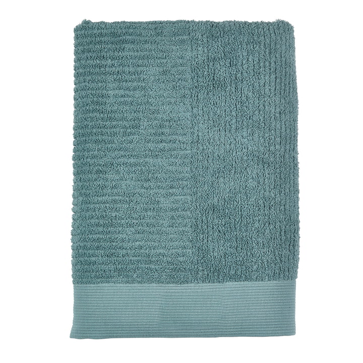 Classic bath towel 70 x 140 cm from Zone Denmark in cameo blue / petrol green