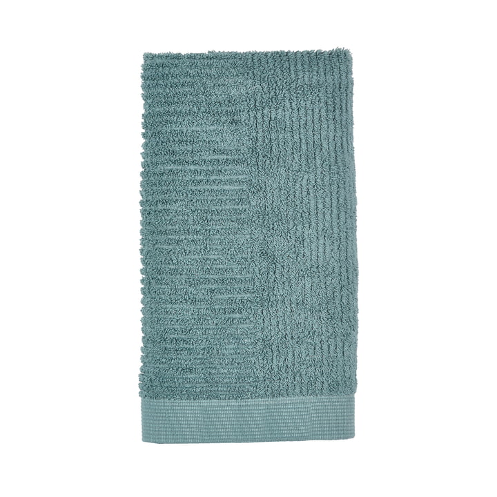 Classic towel 100 x 50 cm by Zone Denmark in cameo blue / petrol green