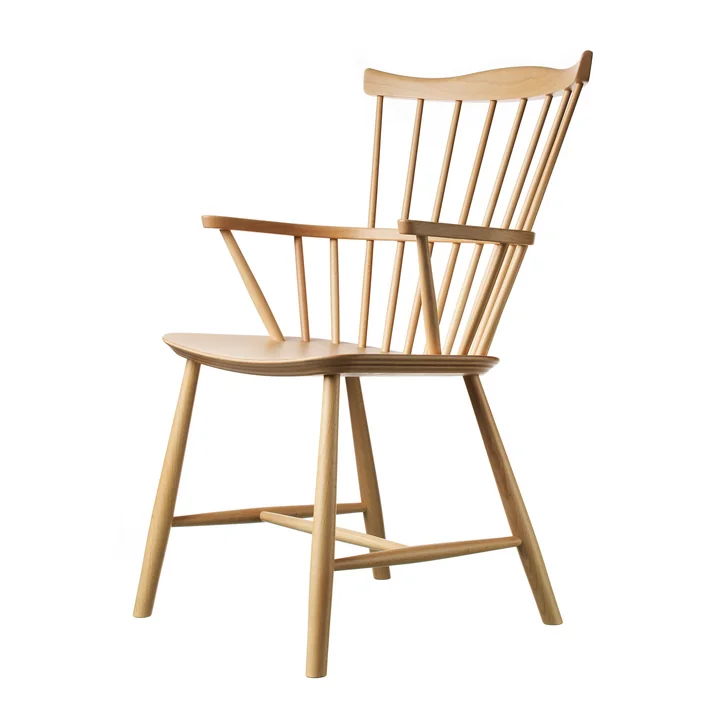 J52B Armchair, beech clear lacquered by FDB Møbler