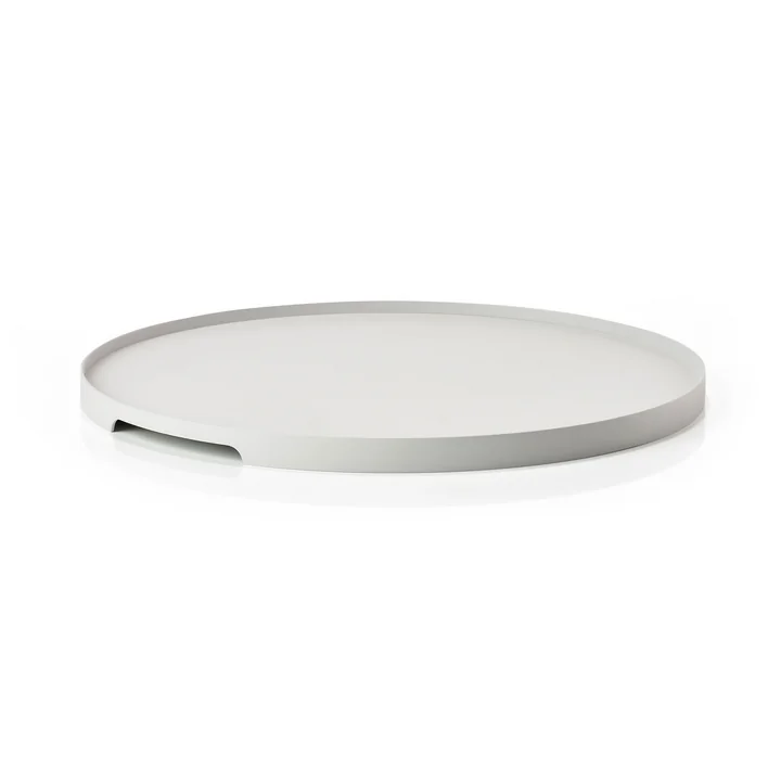 Singles Metal tray Ø 35 cm from Zone Denmark in warm grey