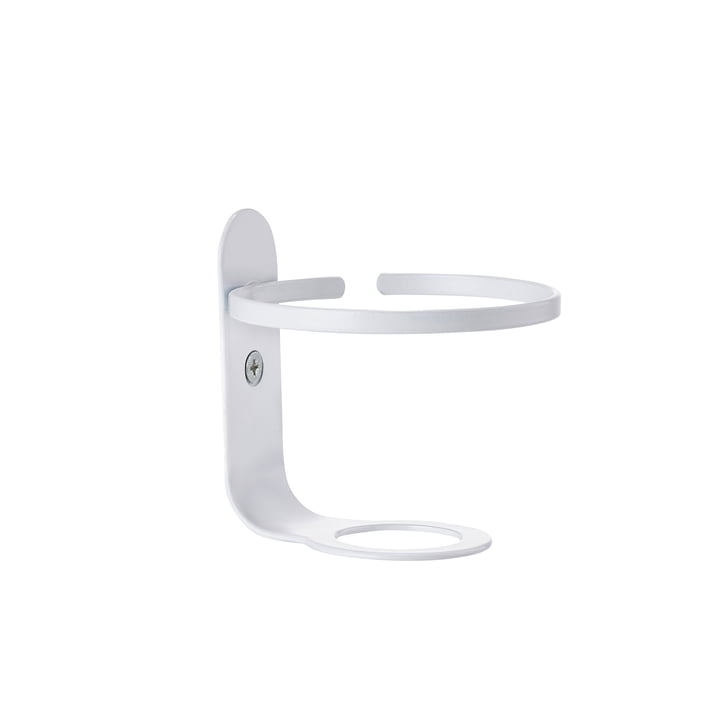 Wall bracket for Ume soap dispenser and toothbrush cup from Zone Denmark in white