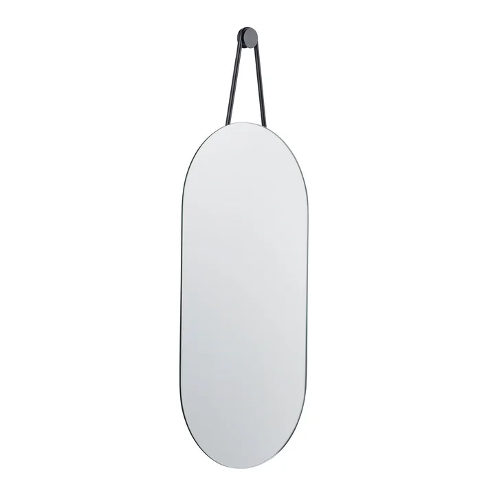 A-series wall mirror oval 60 x 30 cm from Zone Denmark in black