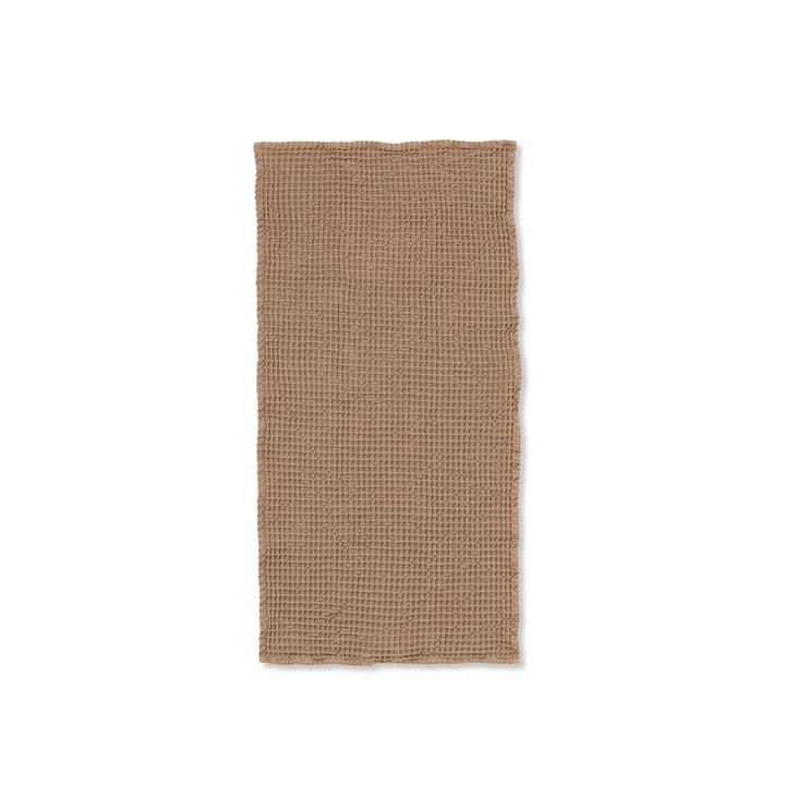 Organic Towel 100 x 50 cm by ferm Living in brown