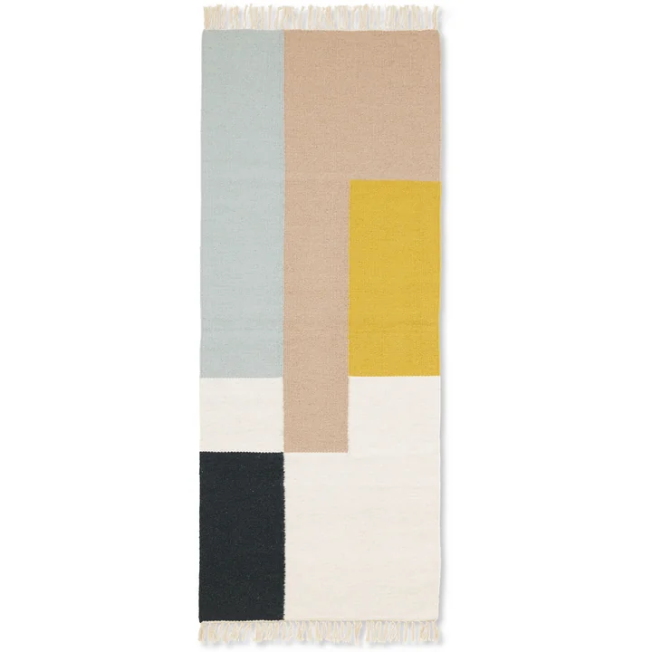 Kelim Rug squares in 70 x 180 cm from Ferm Living
