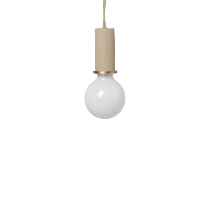 Socket pendant Low from ferm Living in beige