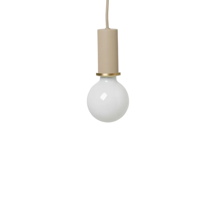 Socket pendant Low from Ferm Living in beige