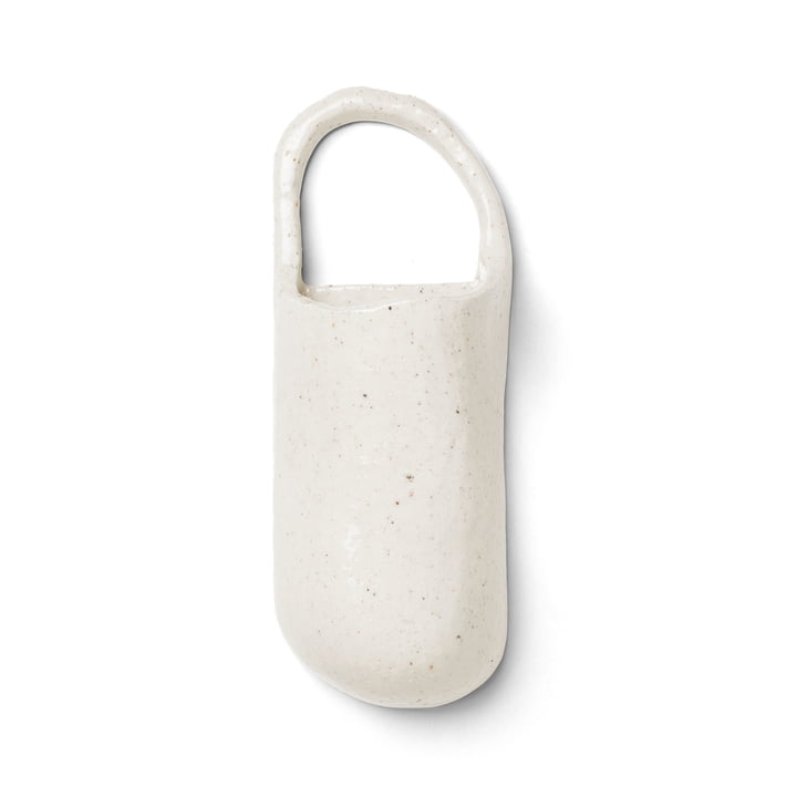 Speckle wall vase from ferm Living in off-white