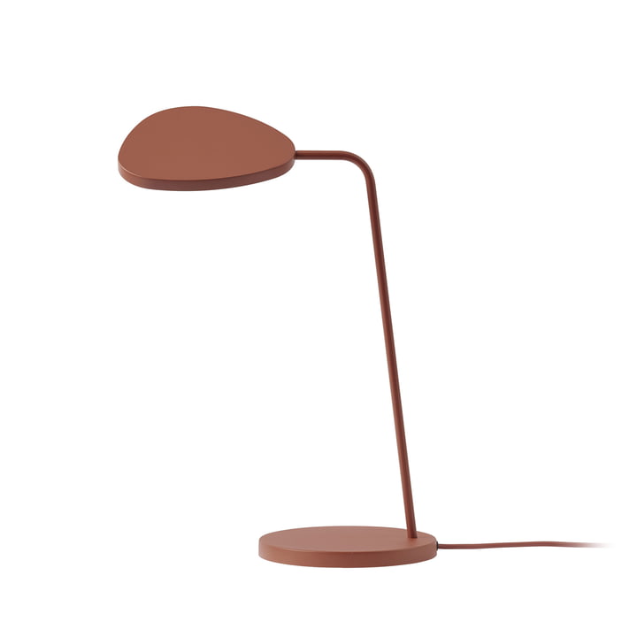 Leaf LED table lamp by Muuto in copper-brown