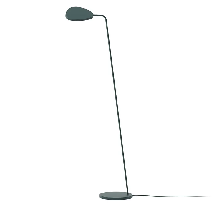 Leaf LED floor lamp from Muuto in dark green