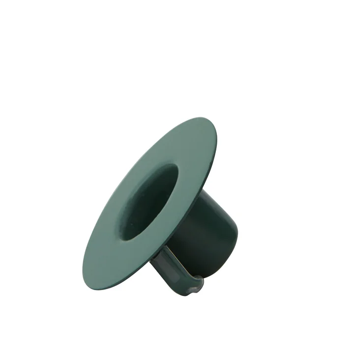 Candle holder for AJ porcelain mini mug and vase by Design Letters in dark green