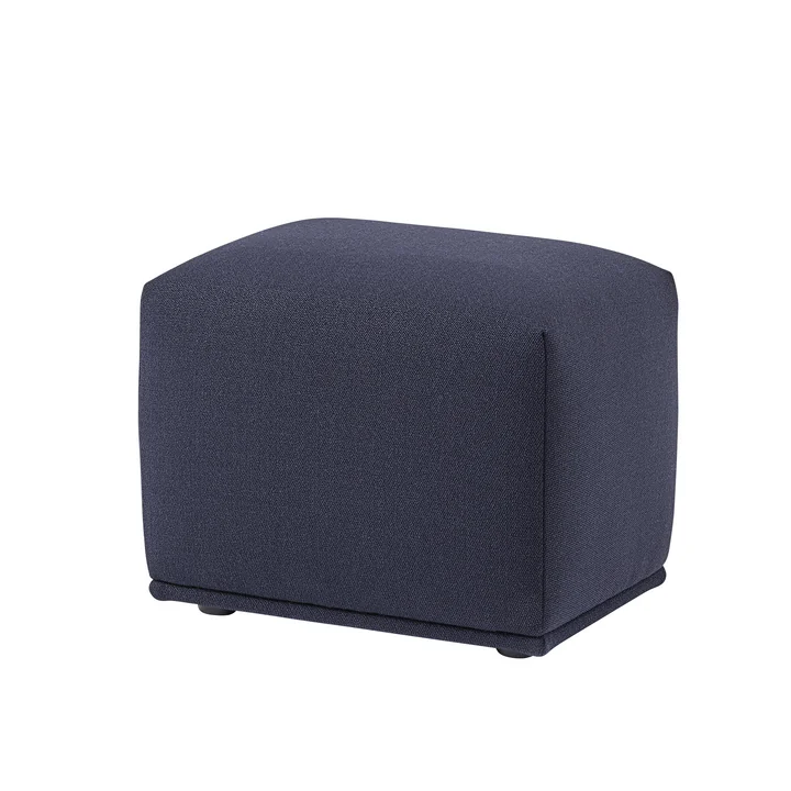 Echo Pouf 52 x 38 cm by Muuto in dark blue (Vidar 554)
