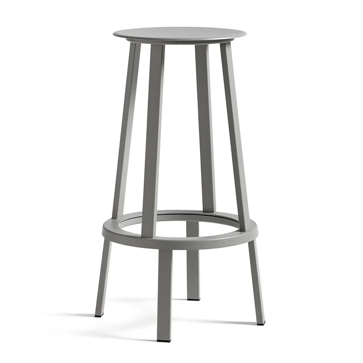 Revolver Bar stool H 76 cm from HAY in sky gray