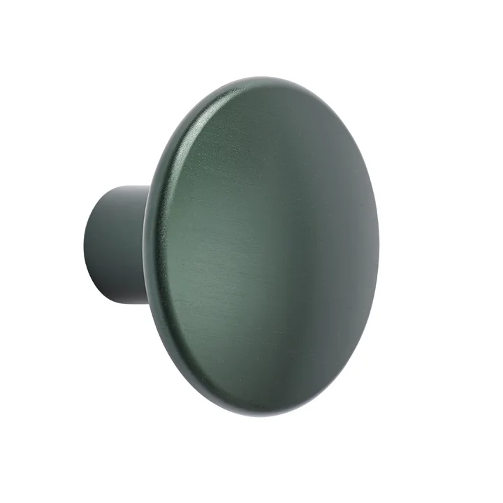 Wall hook " The Dots Metal " single medium from Muuto in dark green