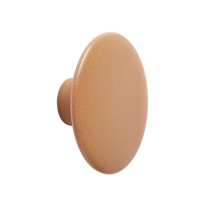 Wall hook "The Dots" ceramic single Ø 13 cm from Muuto in burnt orange