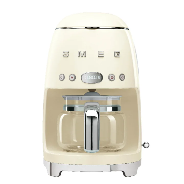 Filter coffee maker DCF02 from Smeg in creme