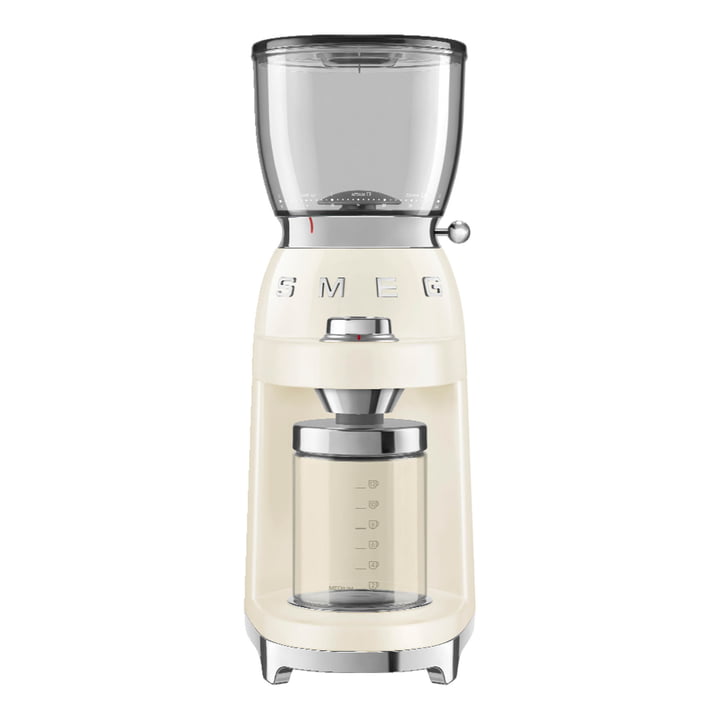Coffee grinder CGF01 from Smeg in cream
