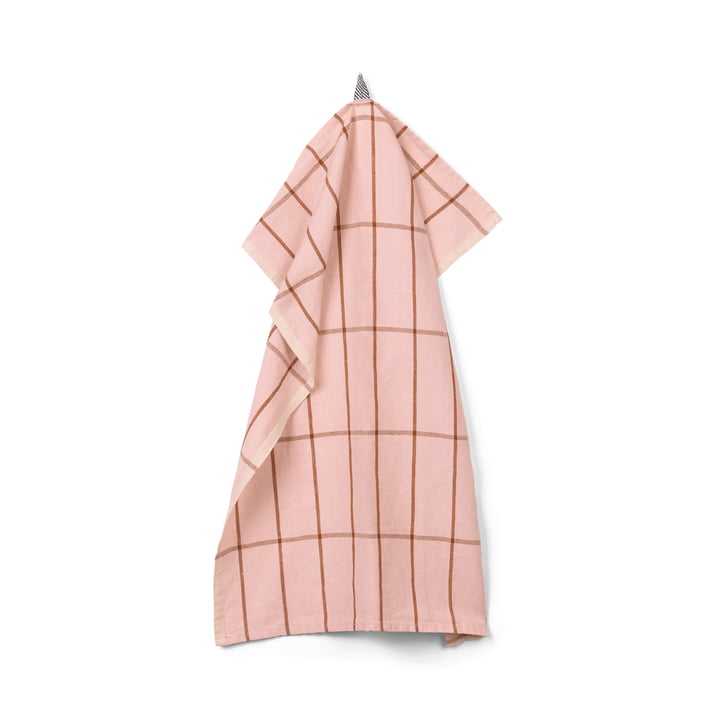 Hale Tea towel from ferm Living in pink