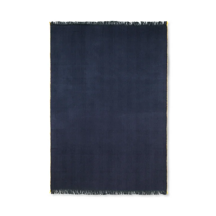 Herringbone blanket 120 x 180 cm from Ferm Living in dark blue