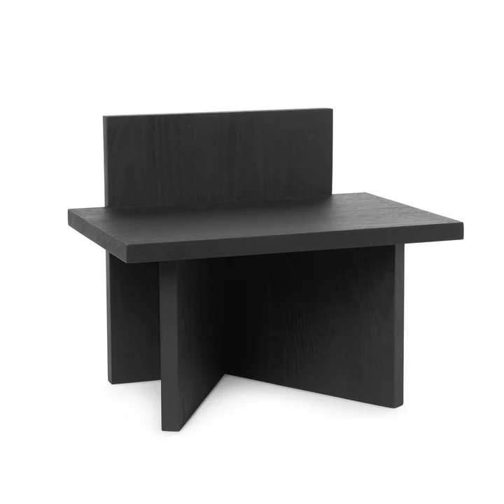 Oblique stool/ shelf from Ferm Living in ash black