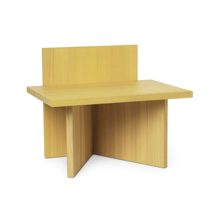 Oblique stool/ shelf from ferm Living in ash yellow
