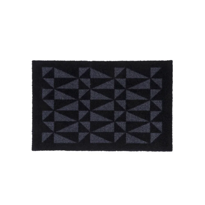 Graphic doormat 40 x 60 cm from tica copenhagen in black / grey