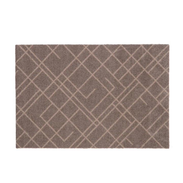 Lines Doormat 60 x 90 cm from tica copenhagen in sand / beige