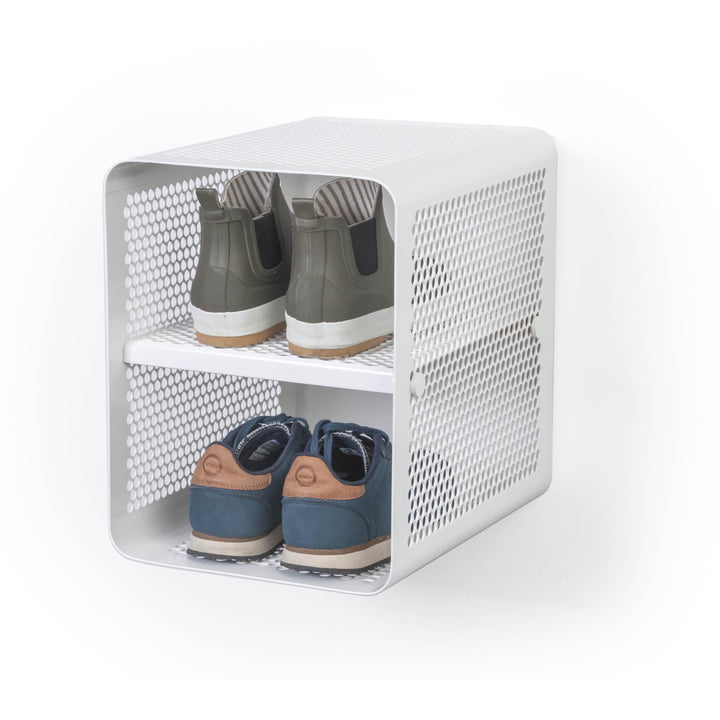 Wall shoe rack 35 x 35 cm from tica copenhagen in white