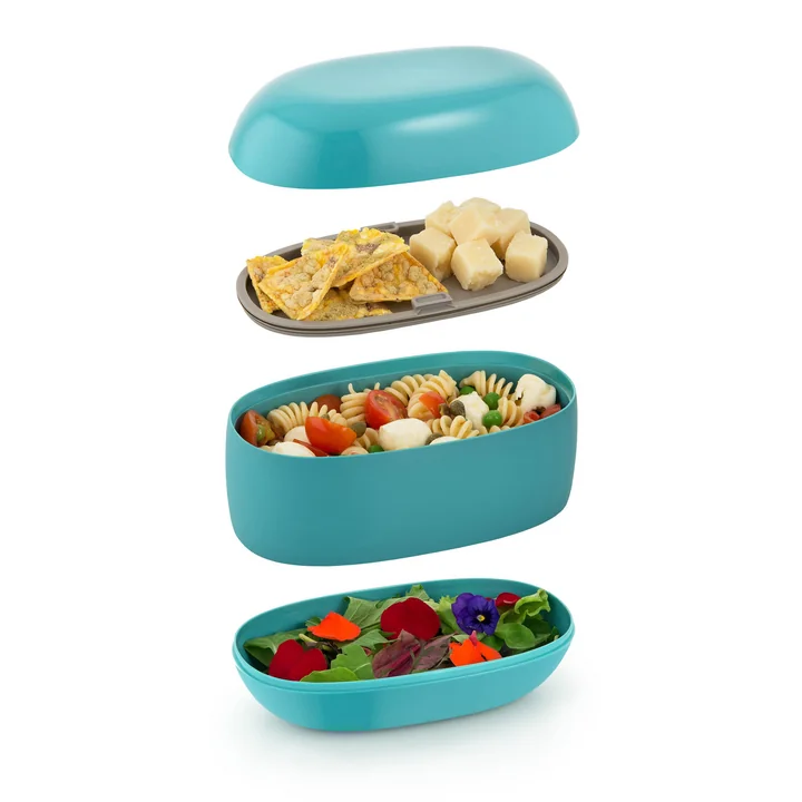 Food à Porter Lunchbox from Alessi in light blue