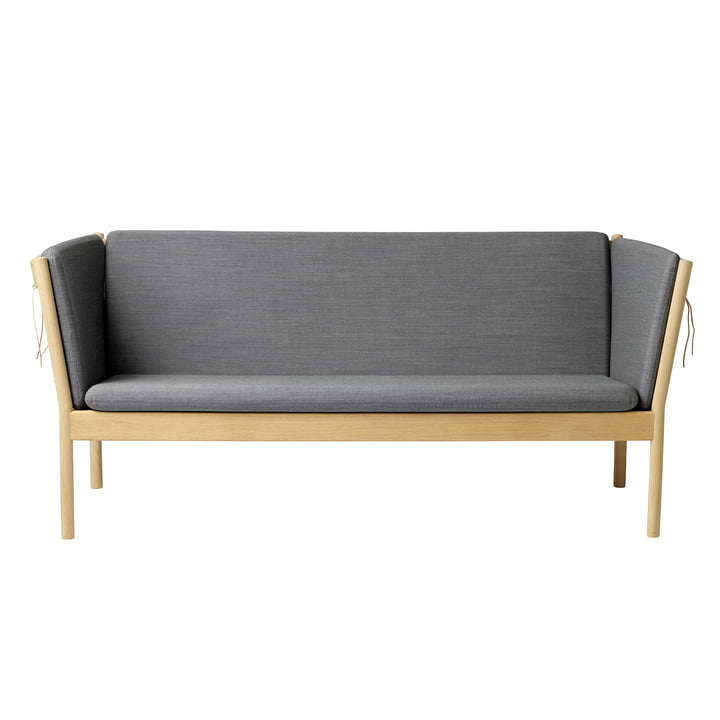 J149 3-seater sofa, oak natural / anthracite grey by FDB Møbler