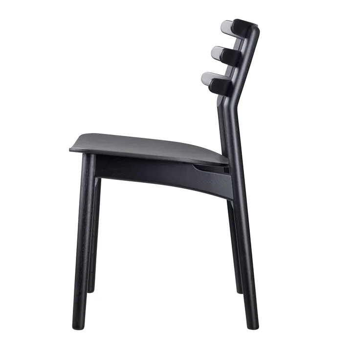 J48 Chair, black lacquered oak from FDB Møbler