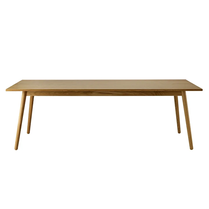 C35C dining table, 95 x 220 cm, matt lacquered oak from FDB Møbler