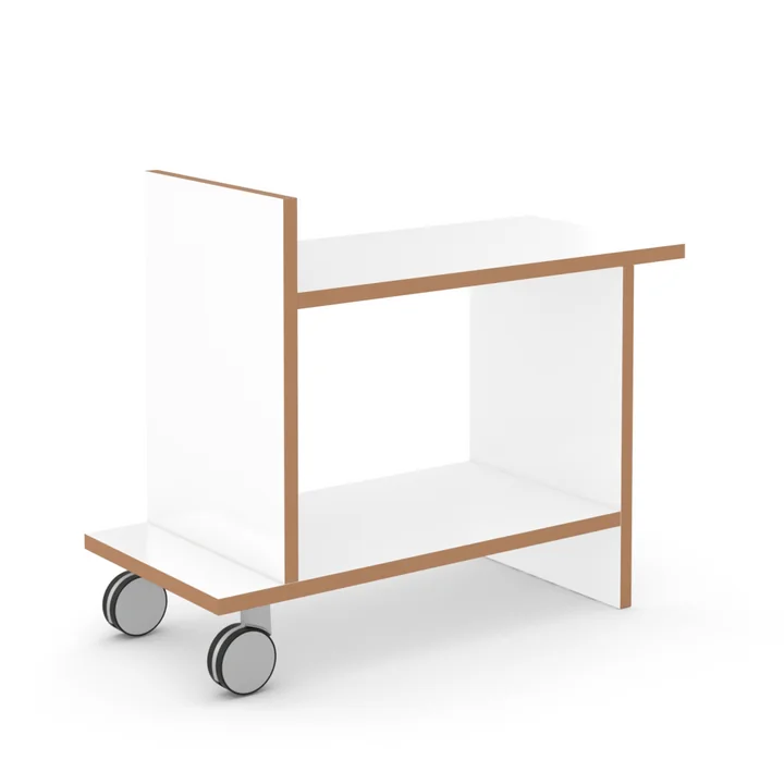 friendly side table by Tojo in white