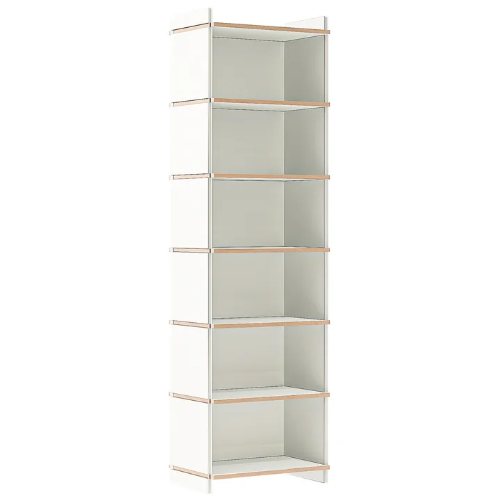 multiple shelf sixfold basic module of Tojo in white