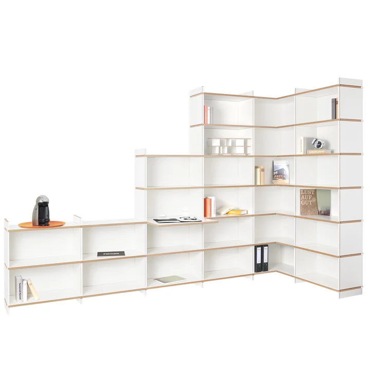 multiple shelving system from Tojo