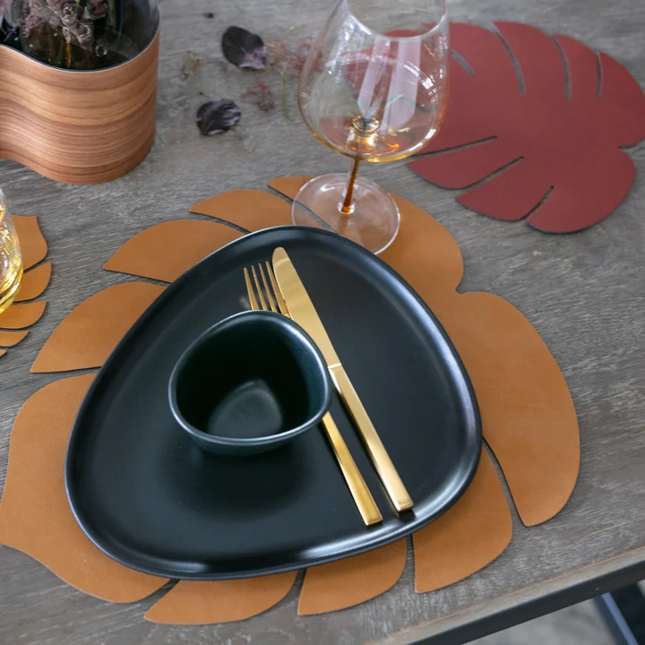 Monstera Placemat & Glass coaster from Lind DNA
