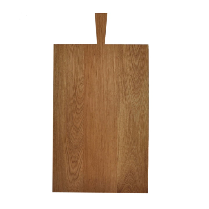 Cutting board with handle from Raumgestalt in oiled oak (53,5 x 34,3 x 2,2 cm + handle 13 cm)