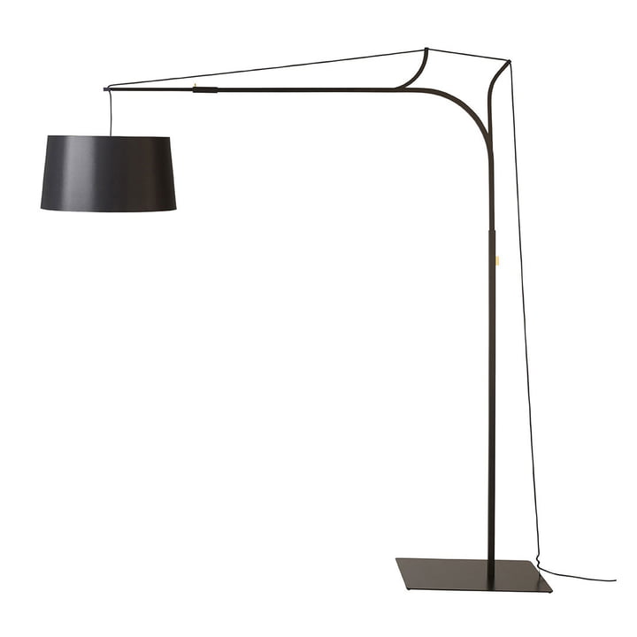 Tina floor lamp by frauMaier in black (RAL 9005)