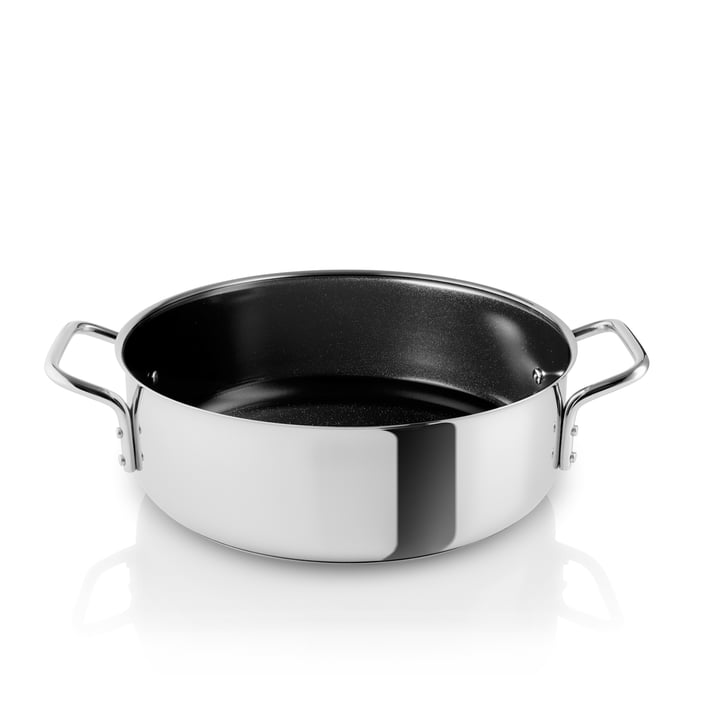 Sauted pot with ceramic coating 4 l Ø 24 cm from Eva Trio in stainless steel
