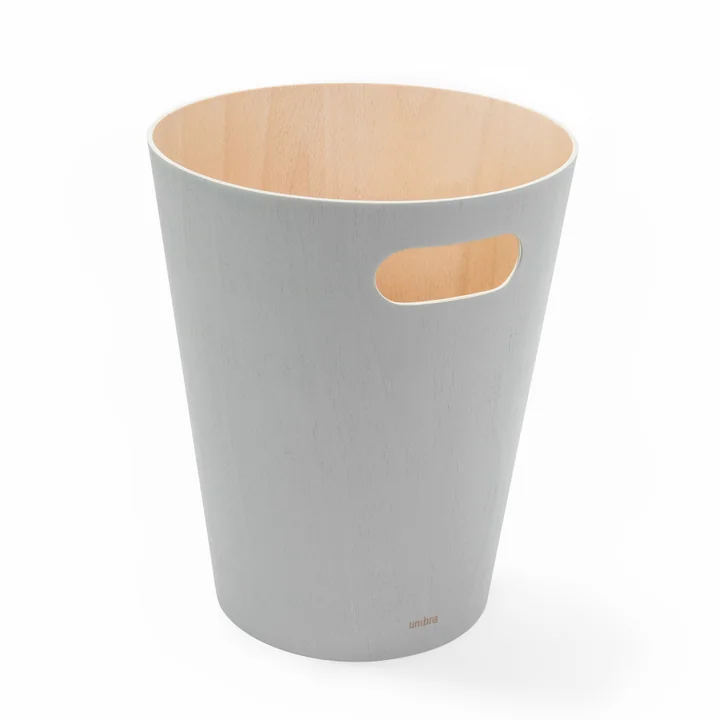 Woodrow wastebasket from Umbra in grey