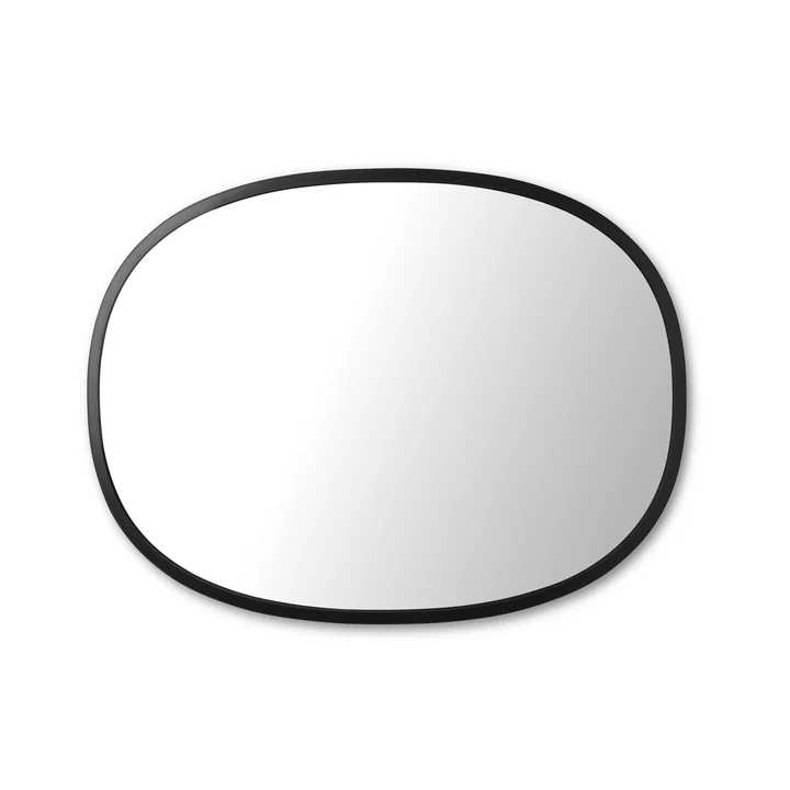 Hub mirror oval 45 x 60 cm of Umbra in black