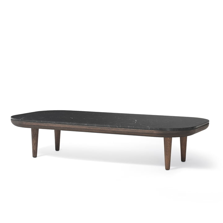 Fly coffee table SC5 120 x 60 cm from & tradition smoked in oak / marble Nero Marquina